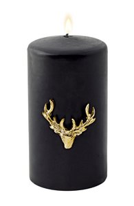 Candle pin gold elk set of 3 4.5 cm