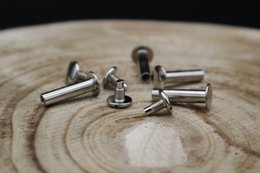 Silver screws, 4 pack, suitable for lanyards or other accessories.