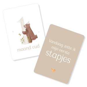 Mijlpaalkaarten | baby | eerste jaar | Sweet forest