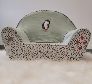 Grüner Pinguin-Sessel