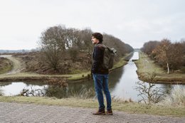 familietaske | lærred - skovgrøn