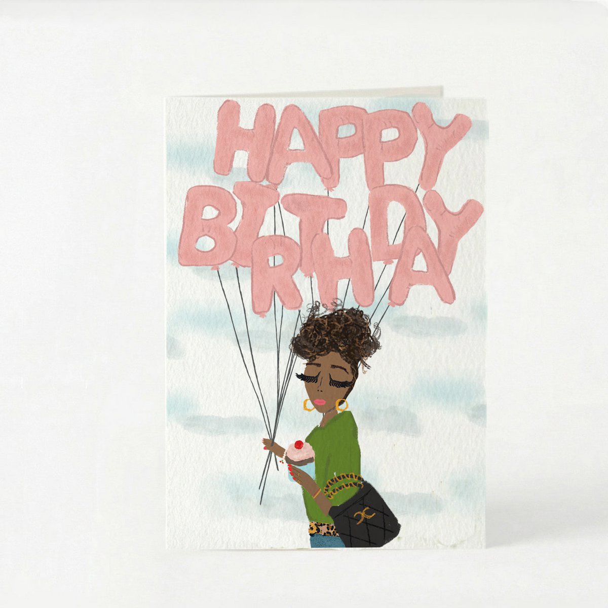 Happy Birthday Girlie Greeting Card