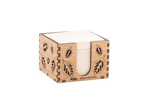 Krea-Wood houten handgemaakte papierblokhouder