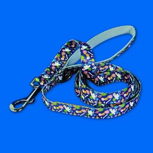 Diepe aqua hondenriem