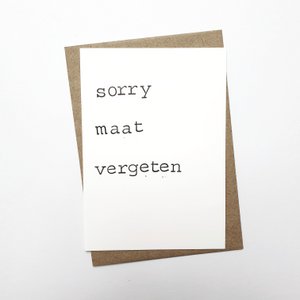 Sorry Kumpel vergessen