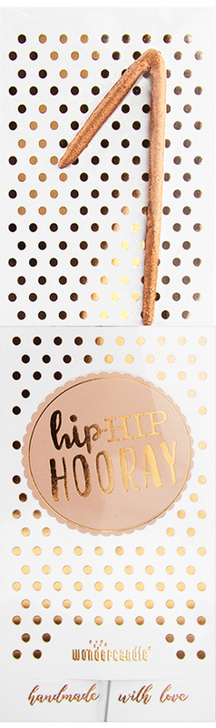 Hiphip hooray Roségold 290 Sortiment 144 Wondercandle® classic