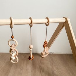 Babygym toys / Play horse - hazelnut