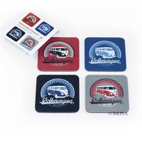Volkswagen VW T1 Bus Coasters 4-pc Set - Vintage/Black