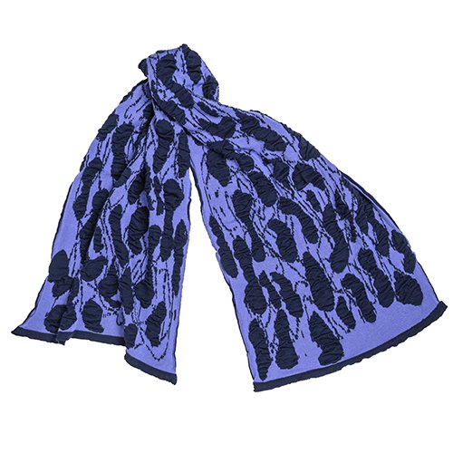 Sjaal Tiles lichtblauw / donkerblauw