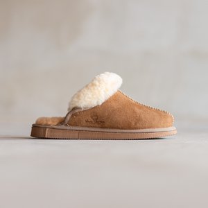 Ladies Slipper - Slip-On (Camel)