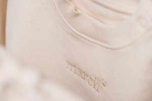 HOODIE "PureNature" - Embroidered Beige