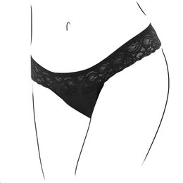 Bamboozy Menstrual Underwear Style 4 Rose is a black lace intimate care product designed for women. It features a feminine rose pattern and is available in sizes XS to 3XL.