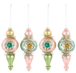 GLASS CONES NOSTALGIE 4 PIECE SET (HOFF9470)