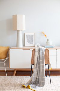 Todden deken grijs, zacht jacquard gebreide katoen