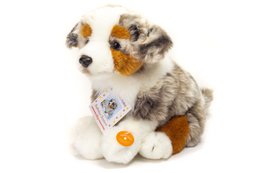 Australian Shepherd puppy sitting 22 cm - plush toy - soft toy