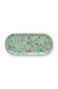 Cake Tray Rectangular Jolie Flowers Blue 33.3x15.5cm