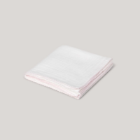 Muslin with crochet piping - Pink Piping