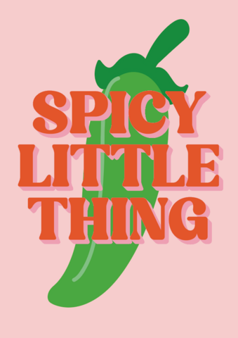 Postcard spicy