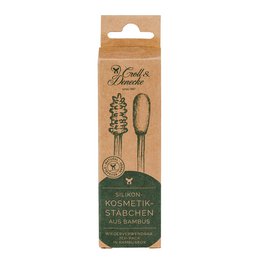 Hisopos cosméticos de silicona, bambú