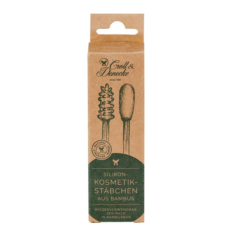 Hisopos cosméticos de silicona, bambú