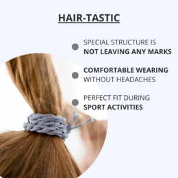 Elastici per capelli azzurro - Bellody®(4 pz.) - Eleganti elastici per capelli intrecciati