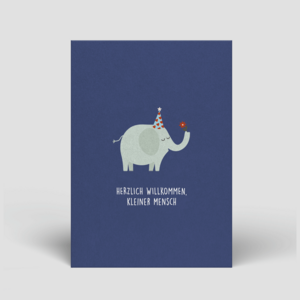 Postcard - Elephant for birth - No. 90