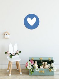 Decorative wall circles in various colors and sizes, featuring heart shapes, suitable for kids' rooms.

The product is a set of decorative wall circles in different sizes (20 cm, 30 cm, 40 cm) and a variety of colors, including Positive Blush, Cenote, Tranquil Dawn, Apple Cheek, Taupe Twist, Early Dew, Sweet Sunset, Isle Royal, Olive Spring, Bright Skies, Oud Roze, Mint, Petrol, Spiced Honey, Roest, Vining Ivy, Wild Wonder, Wilde Vijg, and Lila Lavender. The circles feature heart shapes, making them suitable for decorating kids' rooms.