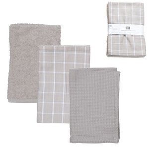 SET OF 3 ESSENTIAL GRAY KITCHEN CLOTHES HH292910 NO11