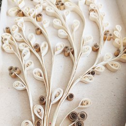 Gui en boîte naturel/or 35x15cm Fairtrade 900-032