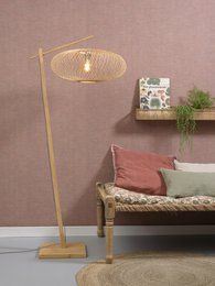 Vloerlamp Cango nat/kap naturel, S