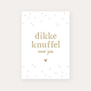 Card Thick Knuffel | Gold foil