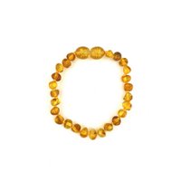 Baby/Child – Amber bracelet – round beads – 14cm - Honey