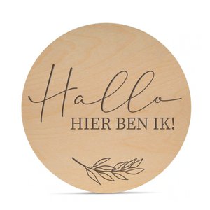 Mijlpaalcirkels | Hout – Lasergravure | Baby