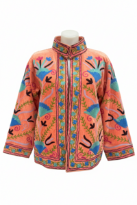 HS Velvet Jacket - In 7+ Kleuren - Zonder Knopen - Leaf Design