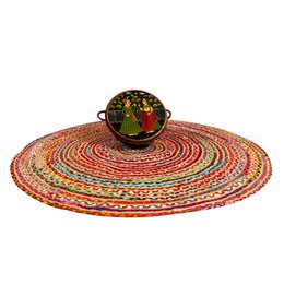 Jute Teppich Tamani bunt