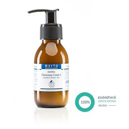 Organic Jojoba Cleansing Cream for sensitive and irritated skin. Contains natural ingredients like jojoba oil to gently cleanse and soothe the skin.