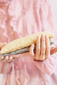 Augenkissen mit Lavendel und Leinsamen