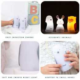 Path of Light - Penguins Paul, Pia & Pierrot - Induction Charging - White