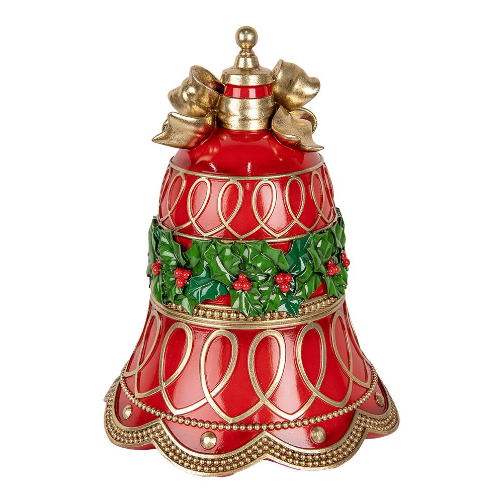 Kerstdecoratie Beeld Bel Ø 32x41 cm Rood Kunststof