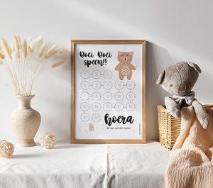 Countdown calendar A4 | Bye pacifier