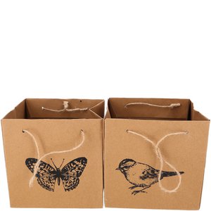 Paper bag Gesina, 2 motifs, L16cm, W16cm, H16c