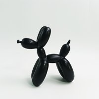 polyresin balloon dog black