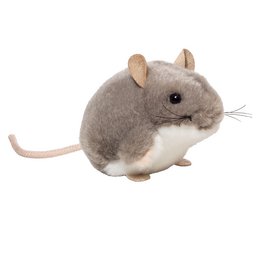 Mouse gray plush toy, soft and cuddly, 9 cm in size, perfect for children to play with.