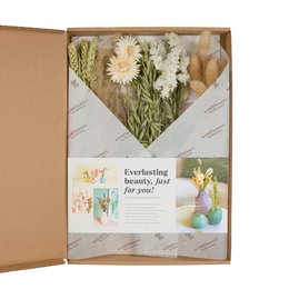 Geschenkdoos - Gedroogde Bloemen in Brievenbus - Naturel