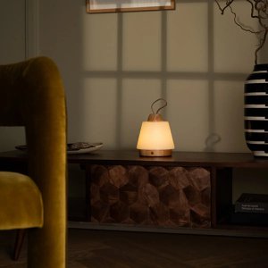 Liv Light Brown Rechargeable Lamp | Leather Strap, Dimmable & 3 Light Modes