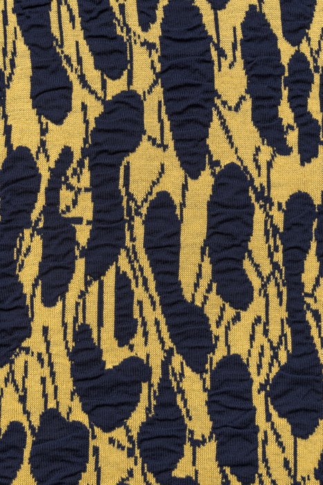 Sjaal Tiles geel / donkerblauw