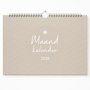 Fyllbooks Maandkalender 2026 - A4