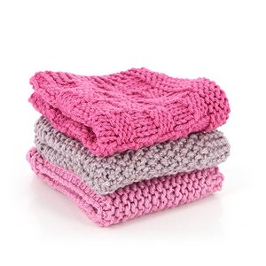 3er Set Spültücher ROSE, Baumwolle