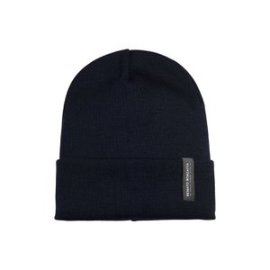 RB5005CX | Unisex-Mütze aus röhrenförmigem Glattstrick aus CIMONE-Wollmischung, hergestellt in Italien. Mitternachtsblaue Farbe. Einheitsgröße