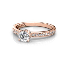 Bague Elise – Oder Rosé et Cristal
